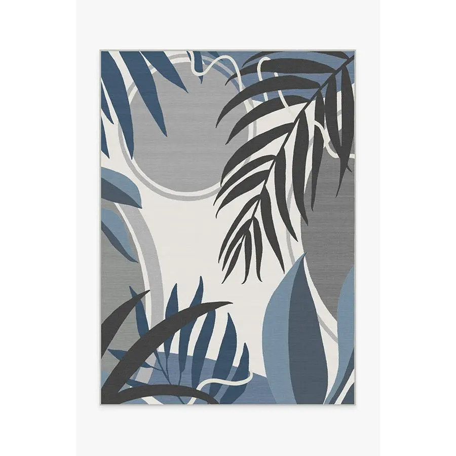 Tulum Ivory Blue Outdoor Rug