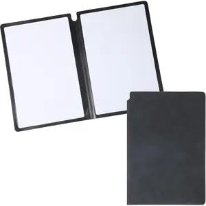 A5 Dry Erase Notebook, 9.5x6.6 Inch Whiteboard Notebook  Folding White Board Double Sided Handheld Whiteboard for Business Office School  (Black)