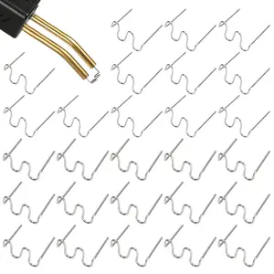 2000 count Plastic Welding Hot Staples Stainless Steel 0.8mm 0.6mm Plastic Welder Staples Wave Shape Repair Kit for Plastics Welder Machine  Bumper Dashboard Lamp Holder Repair