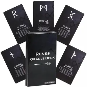 Runes Oracle Card Game, 1 Box Tarot Card Game, Tarot Card Game for Party & Family Gathering, Party Game, Card Game for Adults, Card Deck, Tarot Card Decks
