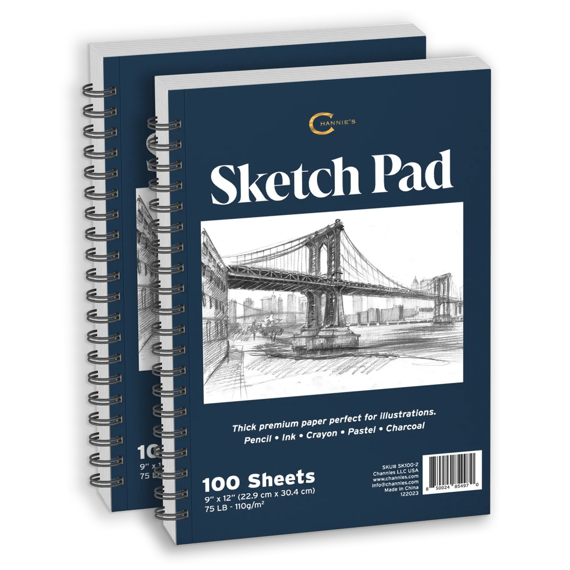 2 PACK SKETCH PAD- Handheld Artwork for beginners or advanced Artist!