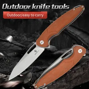 [Baipi] High-end outdoor multi-functional tactical knife, portable knife folding knife G10 non-slip handle N690 stainless steel material, anti-corrosion and wear-resistant high-performance household outdoor multi-functional folding knife