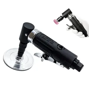 90 Degree Pneumatic Rotary Tool, High-Speed Air Grinder with 3-Inch Metal Polishing Disc, Ideal for Steel Engraving, Painting, Grinding
