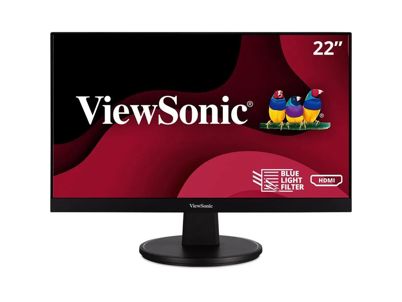 ViewSonic VA2247-MH 22 Inch Full HD 1080p Computer Monitor with Ultra-Thin Bezel, Adaptive Sync, 75 Hz, Eye Care, HDMI, VGA Inputs for Home and Office