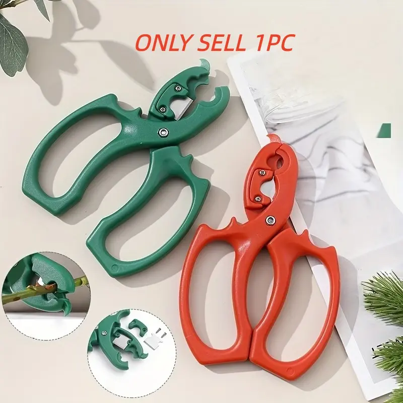 Floral Scissors, 2-In-1 Flower Branch Pruning Shears, Stainless Steel Gardening Shears, Plant Shears, Rose Thorn Remover, Suitable for Florists, Pruners