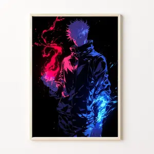 Jujutsu Kaisen Anime Poster - Gojo Satoru Limitless Power Wall Art - Home Decor
