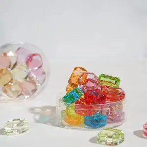Viral Diamond Candy Premium Hard Candy Jar Fruit Flavors & Healthy Isomalt,Perfect for Weddings, Cake Decor, Afternoon Tea & Gifts Sweet 80G per Jar