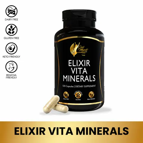 Cocó March Elixir Vita Minerals Supplement, Essentials Vitamins and Minerals Dietary Supplement, 120 Capsules per pack Healthcare Fitness