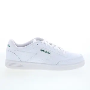 Reebok Court Advance Mens White Leather Lace Up Lifestyle Sneakers Shoes