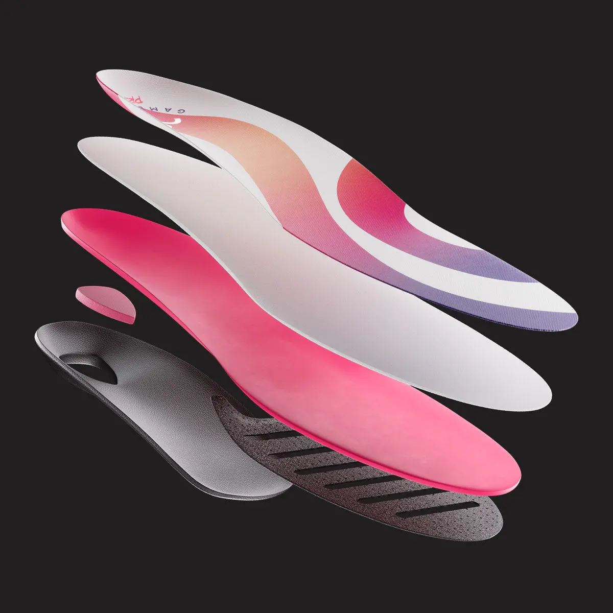 Game Day Pro Insoles - Shoe Inserts with Arch Support, Cushioned Design, Padded Base, Supportive Soles, Fatigue Prevention for Sports Performance