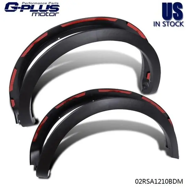 MOTOR GPLUS Factory-Style Stainless Steel Fender Flares Wheel Guard Set - 4 Pieces Flexible Styleside Scratch Shield Automotive Vehicle Car Accessories for 2004-2008 Ford F150 Trucks