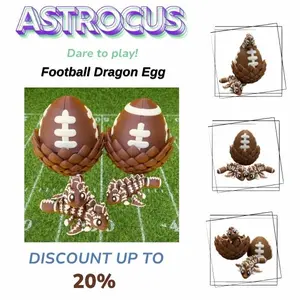 "Game Day" Dragon Egg  Tactical Football Style Art Toy | Realistic Laced Texture Design Miniature | Unique Sport-Inspired Collectible Figure | Creative Birthday Gift for Football Lovers | Unique Car Dashboard & Gaming Setup Decor