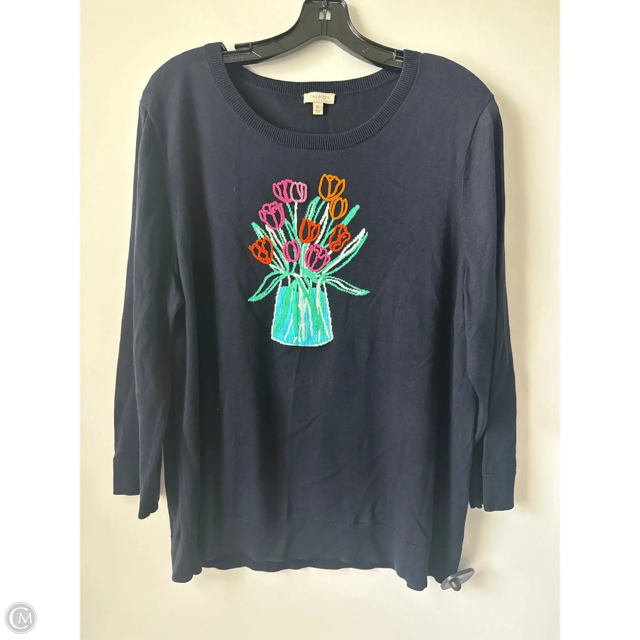 Sweater By Talbots In Navy, Size: Xl
