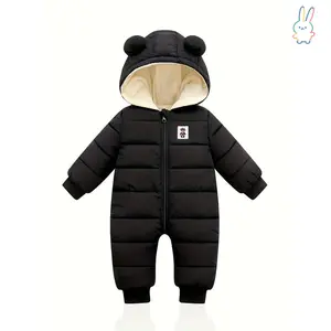 ERT-Baby Boys Girls Snowsuit Infant Winter Clothes Newborn Hooded Jacket Toddler Jumpsuit Coat