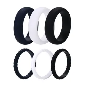 OIDEA Women's Silicone Rings Set - Thin Band, Curved Shape, Flexible Fit, Multi-Size Stackable, Soft Silicone Rings, Valentine's Day Gift Jewelry, Outdoor Rock Climbing Accessory summerwins,summerwins