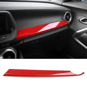 Custom Copilot Dashboard Panel Cover Trim, ABS & Polyurethane Car Interior Accessory for Chevrolet Camaro 2017+, Durable Interior Decoration Enhancement