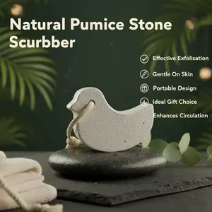 Sandbar SUDS Natural Pumice Stone | Professional Foot Scrubber for Dead Skin & Callus Remover | Smooth Heels & Soft Feet Treatment | Essential Pedicure Tool | Durable & Easy to Use