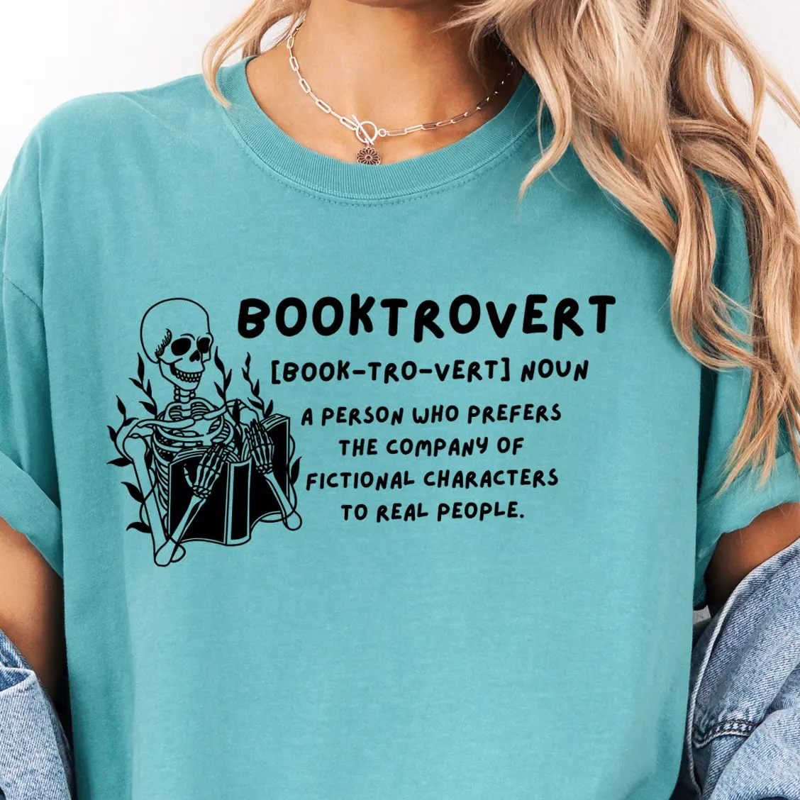 Booktrovert Comfort Colors Shirt, Book Shirt, Gift for Book Lovers, Bookish Gift, Book Shirt For Women, Book T-Shirt Fabric Soft