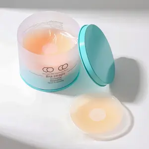 Luxe Seamless Silicone Pasties Non-Toxic Medical-Grade Adhesive Free Center Reusable Nipple Covers Invisible Wear