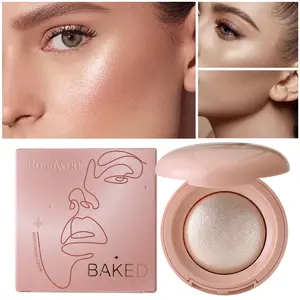 Ultra-Fine Highlighter Pressed Powder – Humid-Resistant Soft Luminous Finish, Natural Looking Shimmer for Face & Collarbone, Easy Blend for Quick Everyday Beauty Routine & Subtle Weekend Glam