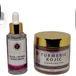 TURMERIC CLEANSING PADS   With Anti aging serum with papaya 30 pieces  pad