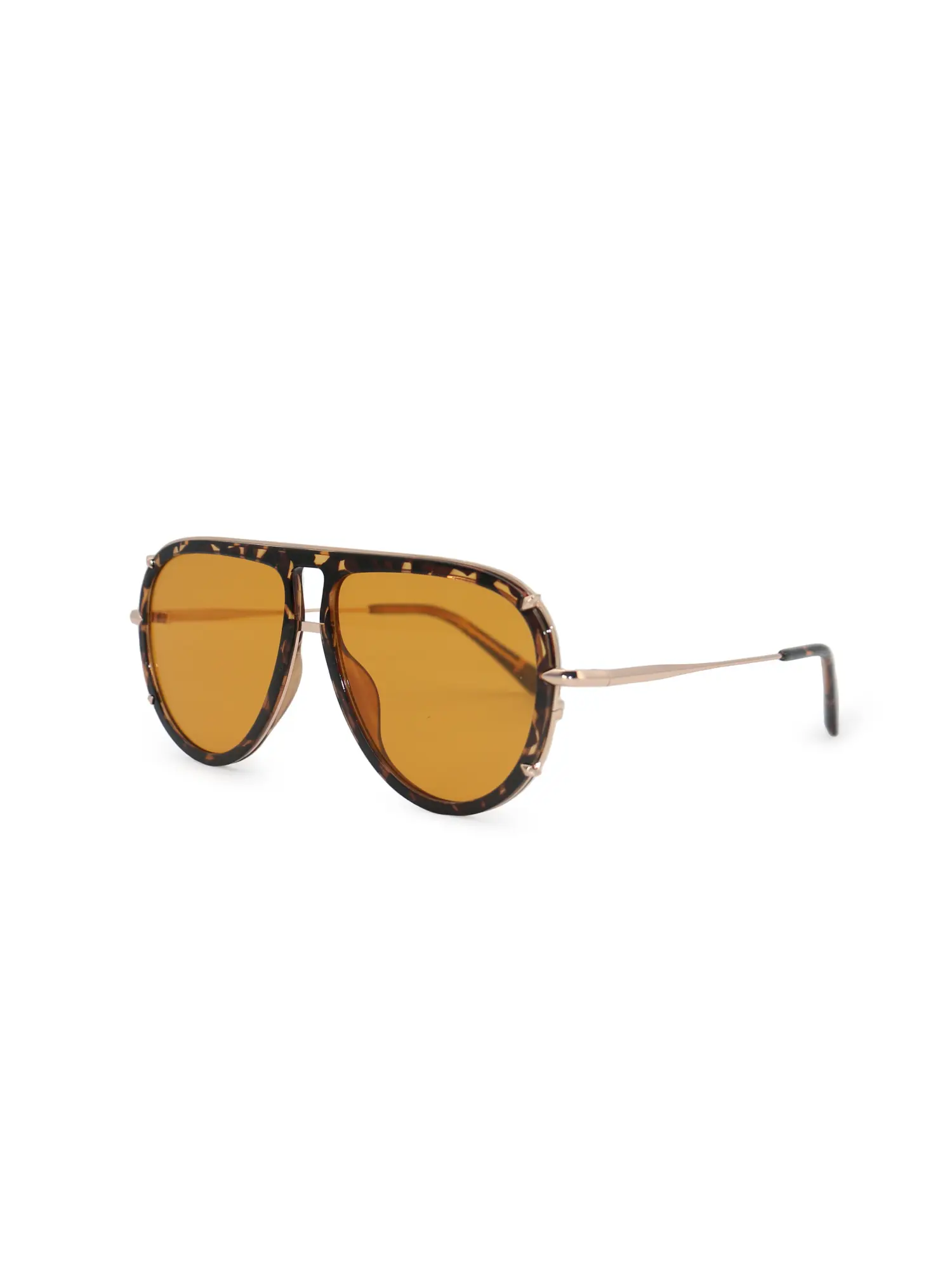 Topfoxx Ivy Luxe Yellow Tangle-Free Sunglasses | Fashionable Round Aviator Sunglasses with UV400 Protection & Certified Shatter-Resistant Lenses - Stylish Eyewear Shades for Men & Women - Outdoor Fashion Sun Glasses for Outdoor, Casual & Streetwear