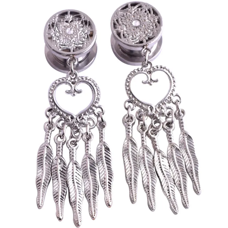 Dream Chaser Hollow Steel Ear Gauge — 12mm