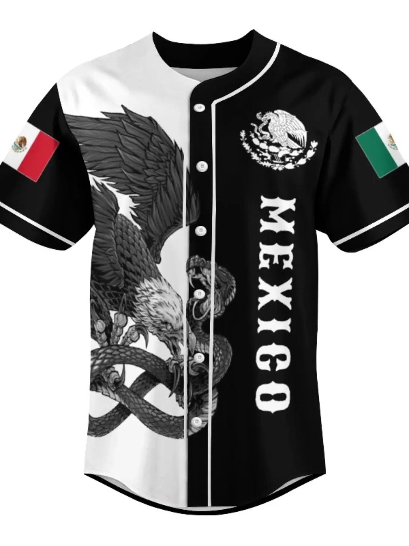 The Mexican Heat Vintage baseball jersey, Throwback jersey, Jersey Shirts, Sports top, Athletic top, Fan Sportswear Top, is sporty, featuring green, white, and readjusted buttons, stylish button design, suitable for sports fans and casual wear