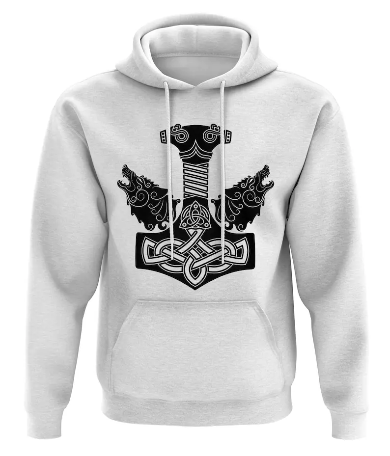 Men's Viking Hammer of Thor Asgard Hoodie