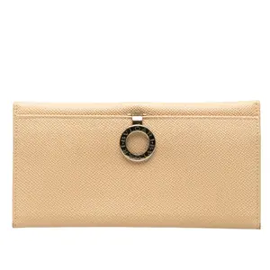 Pre-owned Bvlgari Calfskin Small Leather Goods Bulgari Bulgari Leather Long Wallet
