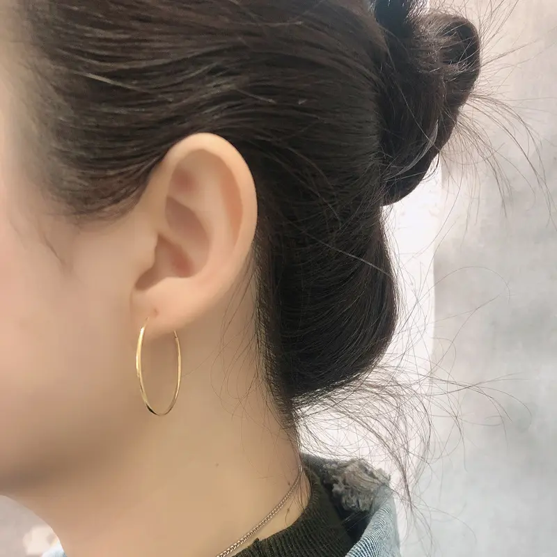 Gold hoop earrings set Simple and versatile large and small hoop earrings Versatile for All Outfits Elevate Any Style!
