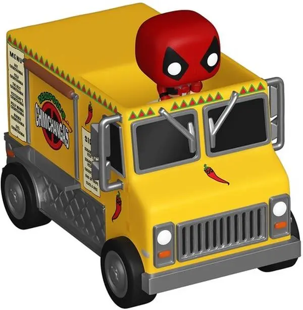 FUNKO Bitty POP! Ride: Marvel - Deadpool with Chimichanga Truck Collectible Mini Figurines, Vinyl Statue [COLLECTIBLES], Collectible Figurines