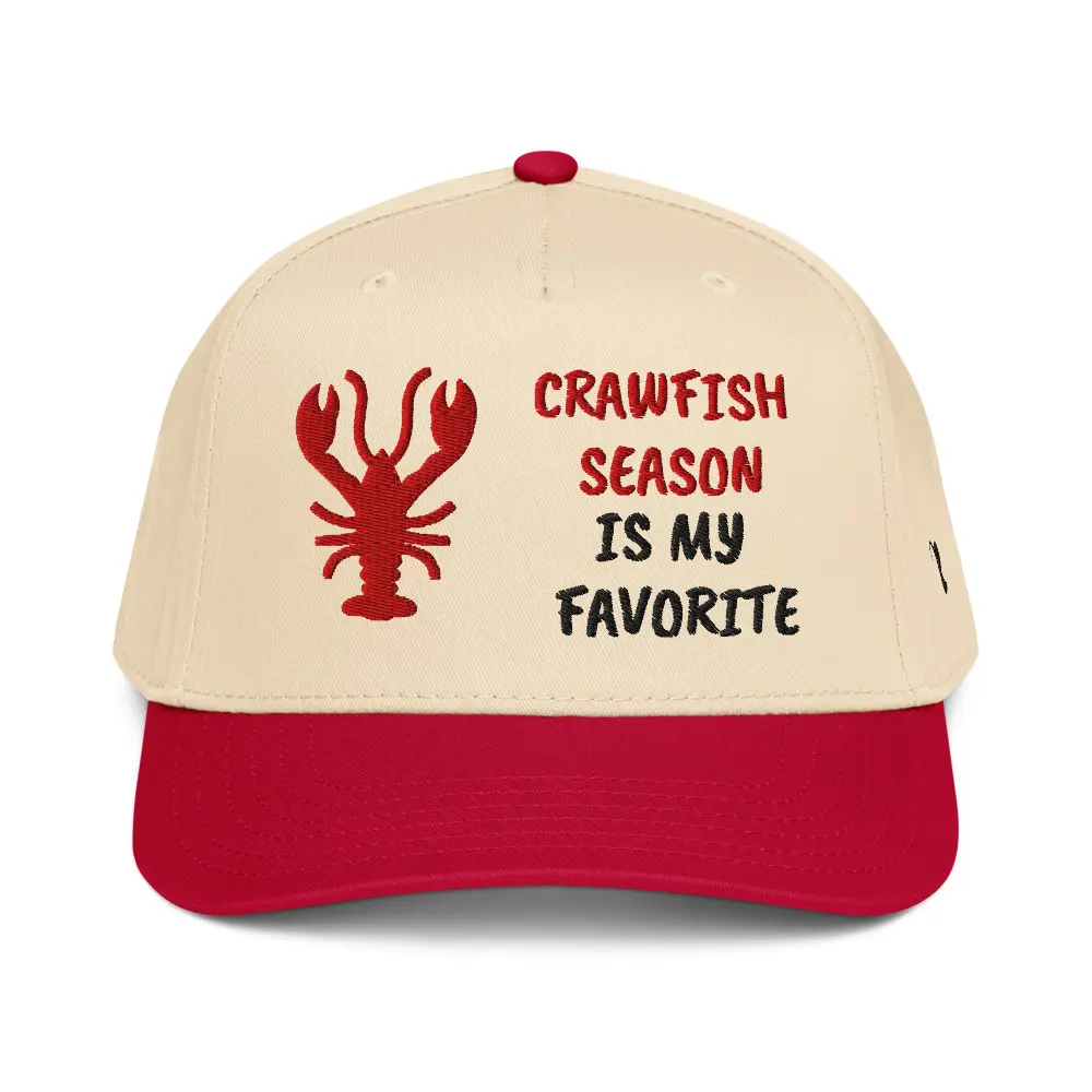 Crawfish Season Is My Favorite Hat Cajun Crawfish Boil Louisiana Crawfish Season Southern Seafood Lover Gift Hat 5 panel cap