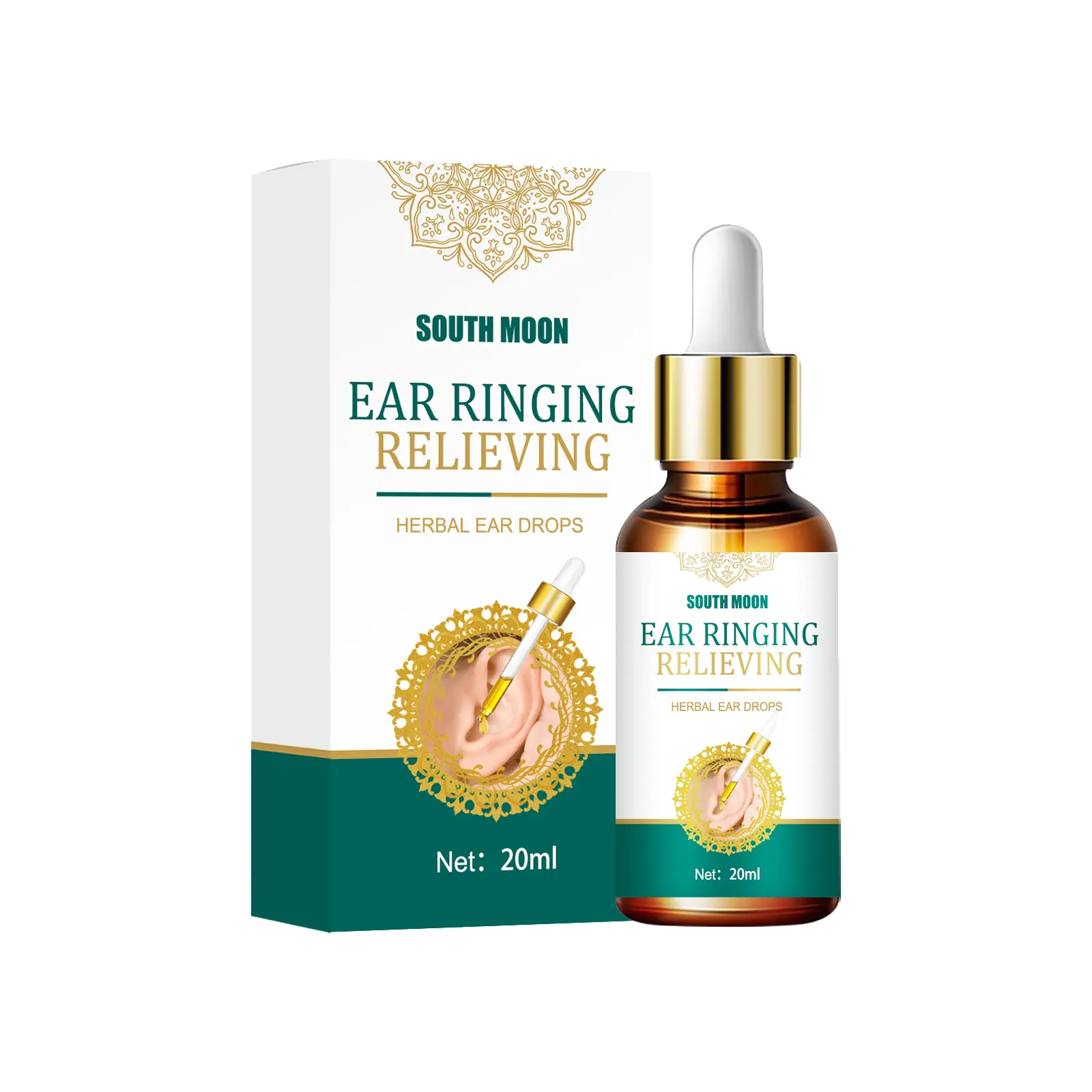 Tinnituus Ear Drops - Relieves Tinnitus & Ear Itching. For Tinnittus, ear congestion/ sleep quality/ noiise/ otitis externaa/ otitiis media. Ear Care External Ear Drops for the Inner Ear.