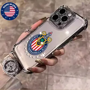 Chivas De Guadalajara Liga MX Aesthetic Design Pattern Casing For iphone 16 15 14 13 12 Plus Pro Max Flaunt Mobile Phone Case Soft Silicon TPU anti-drop Drop Protection Shockproof Protector Vintage unique Fashion Trend Anti-scratch Smartphone Cover