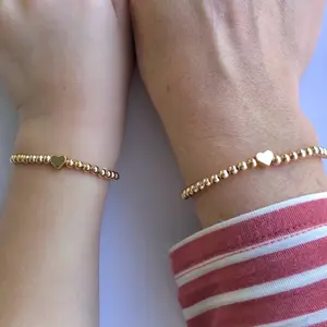 Simply Stated NY Gold Mama Mini Bracelet Set, Gold Mom Daughter Bracelet Set, Matching Mother Daughter Bracelets, Matching Bracelets, Christmas Gift for Mom