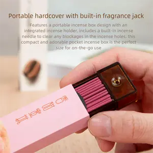 Portable Pocket Coffee Incense Sticks with Built-in Fragrance Jack for Home Business Travel Cafes Offices Compact Adorable Design【where can i buy this product tiktok shop】 aromatherapy