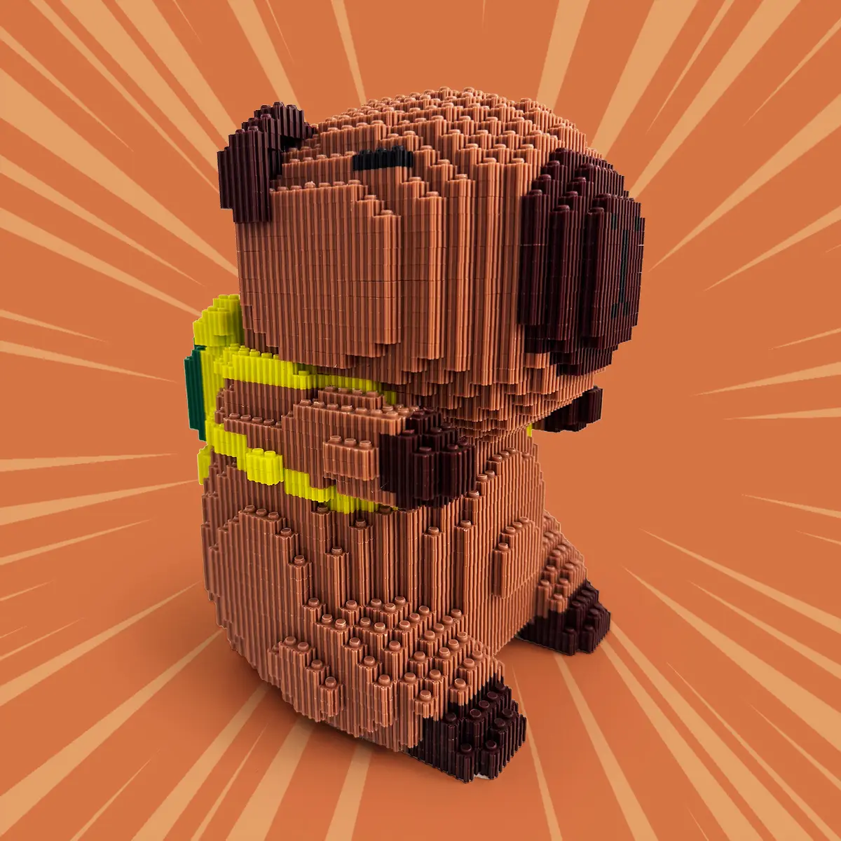 CubiBRICK Animation Series Capybara (5002PCS) 3D Micro Building Block Model