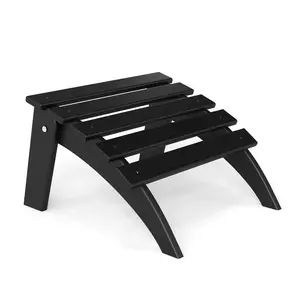 NAVINE Folding& Adjustable Adirondack Ottomans Set for Adirondack Chair Fire Pit Oversized Chairs Set