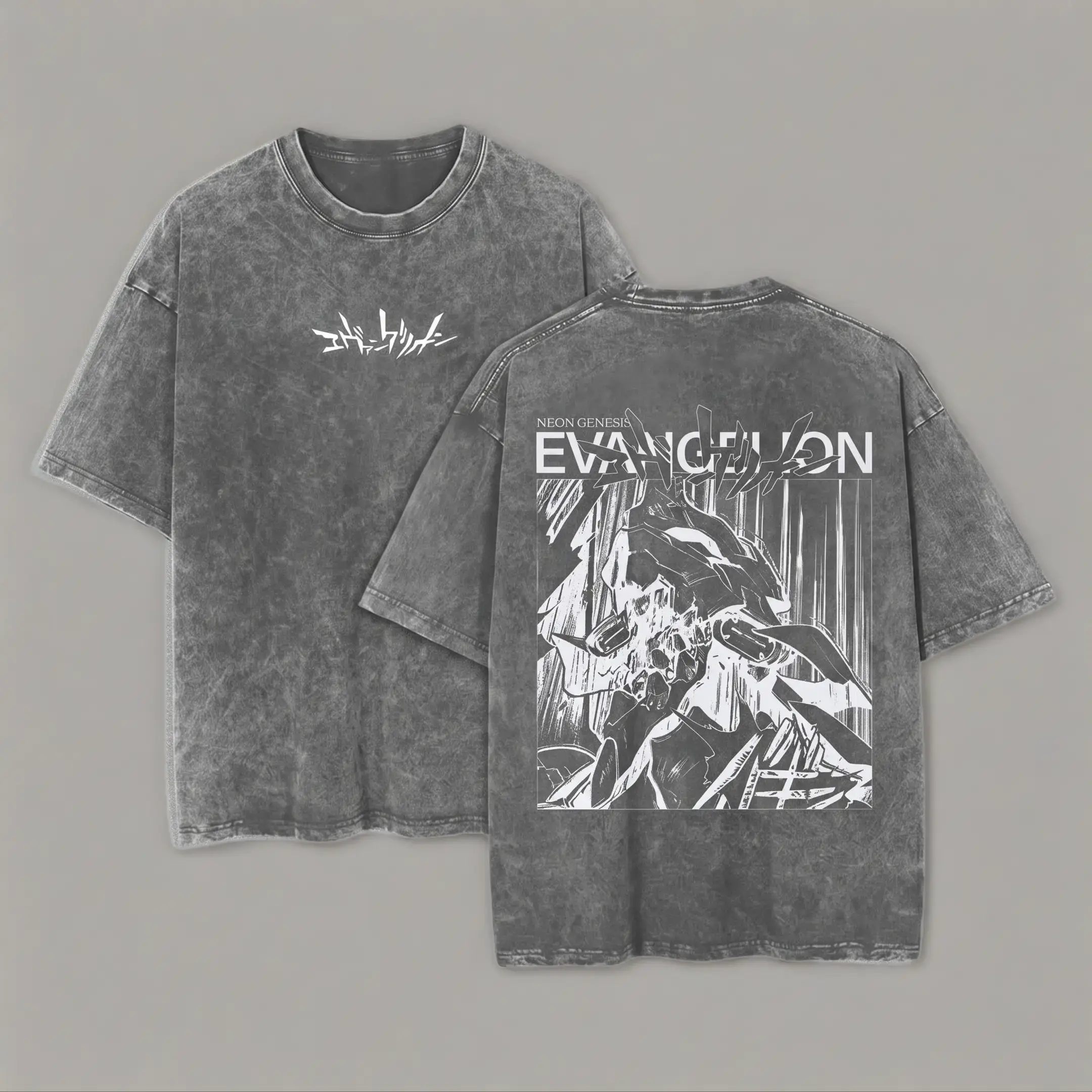 valentine shirts Neon Genesis Evangelion - Shin Seiki Evangelion Anime Manga Washed Heavy Cotton T-shirt, Gift For Anime Fan, Anime Lover, Manga Lover Gift Gift For Him Gift For Her
