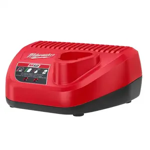 Milwaukee M12 12-Volt Lithium-Ion Battery Charger with Display and Charging Ports, Ideal for Powering Devices