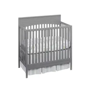An 4-in-1 Convertible Crib in Dove Gray – Grows with Your Baby: Crib, Toddler Bed, Daybed & Full-Size Bed. Sturdy, Stylish & Built for Long-Lasting Use. cradle baby cot Inflatable Floor Chair with Air Pump auto swing Crib with Support Base