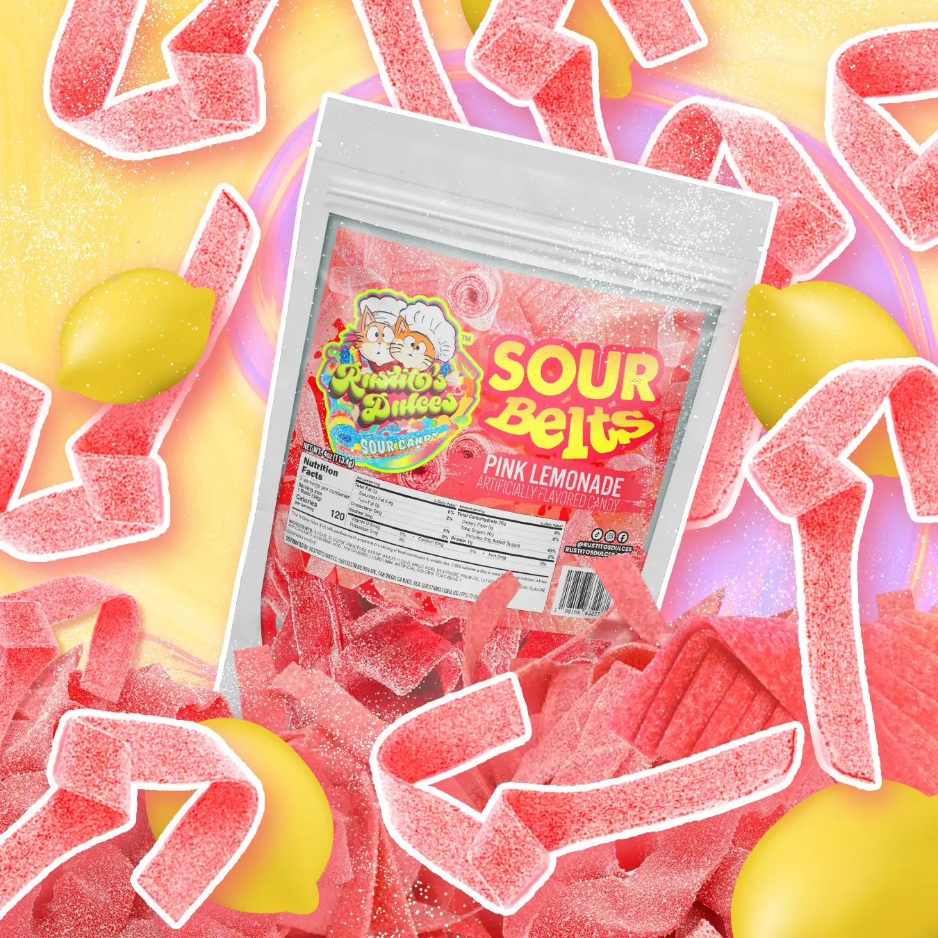 Pink Lemonade Sour Belts
