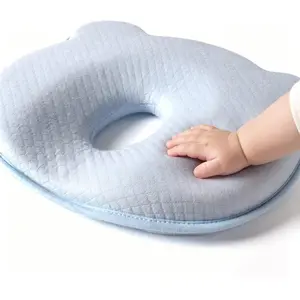Skin-Friendly Animal Design Pillow Soft Memory Foam Breathable Newborn Sleep Pad