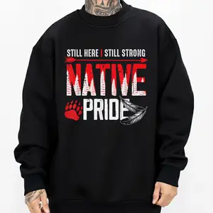 Native American Heritage Indigenous Pride Unisex Hoodie Loose Fit Medium Heavy Cotton Blend True to Size for Men & Women S-5XL