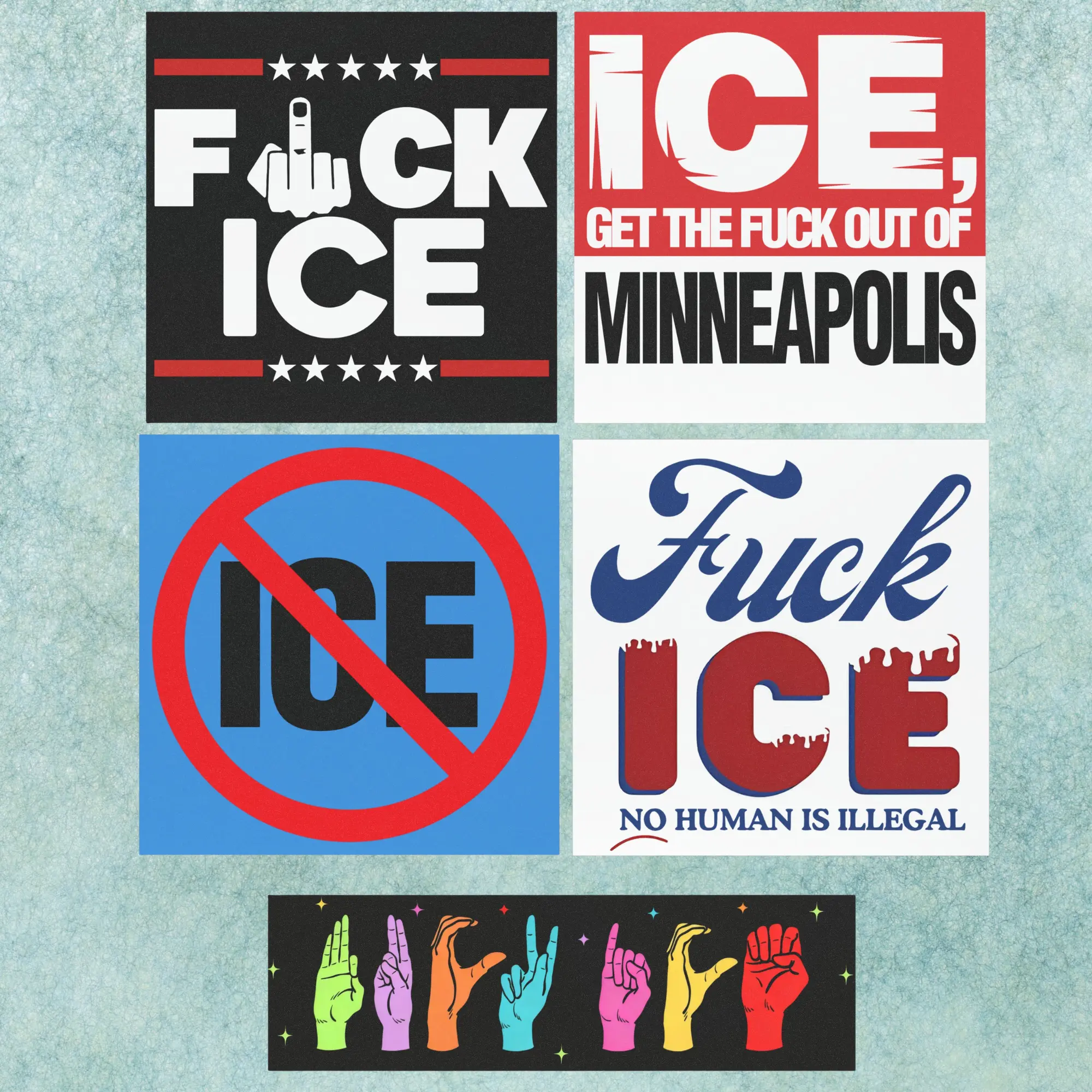Fuck ICE Political Magnet Car, Unisex Clothing Magnet Car, Human Rights Magnet, F*ck ICE Magnet, Anti Trum MAGA Liberal Feminist Activist Gift