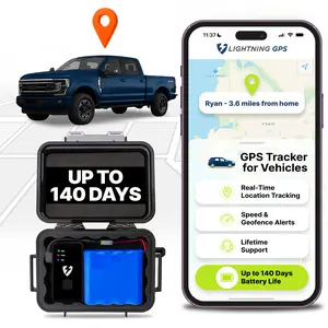 Lightning GPS GL300 Tracker Device for Vehicles w/ Magnetic Case and Battery (Subscription Required) – Real-Time GPS Tracking, Vehicle & Fleet Monitoring, Hidden Tracking for Cars, Trucks or Trailers