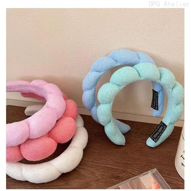 Fashion Soft Sponge Headband for Women, Multifunctional Elastic Hair Band, Comfortable Non-slip Hair Holder for Face Washing, Makeup Removal, Shower, Skincare and Daily Beauty Use, Practical Stylish Hair Accessories for Home Bathroom Daily Use