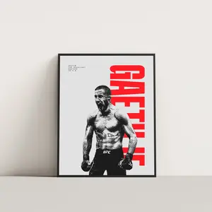 Justin Gaethje Minimalist Poster, MMA Fighter from UFC | Printable | Wall Art
