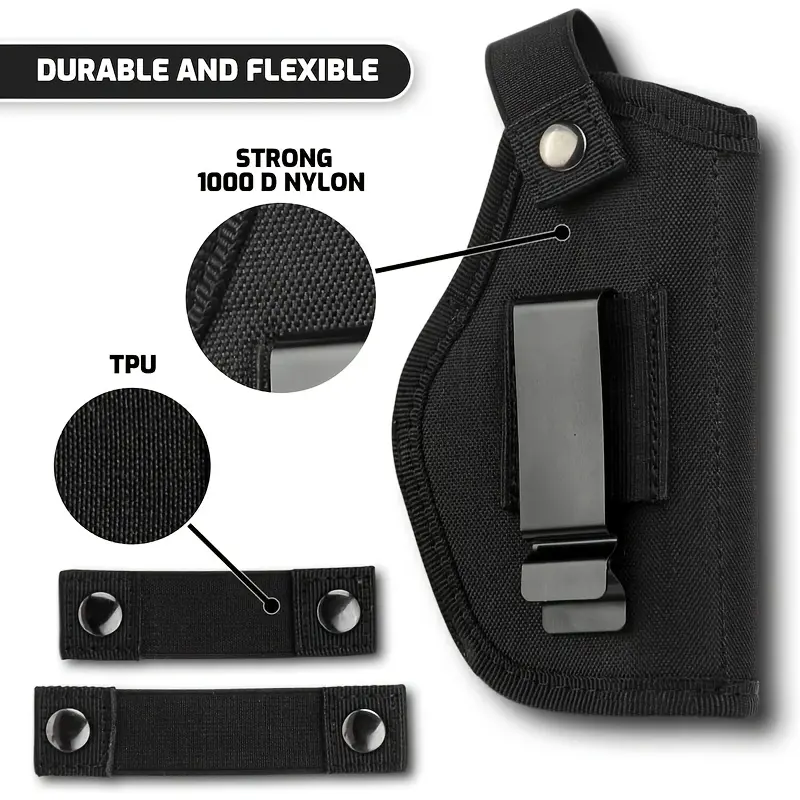 Universal Gun Holster For Men Women, Concealed Carry IWB OWB Pistols Holsters With Magazine Pouch Right And Left Hand Draw Fits S&W M&P Shield 9MM 380 Glock 17 19 26 43x 1911 vnsh fn reflex holster Similar Handguns gun holster for men/women